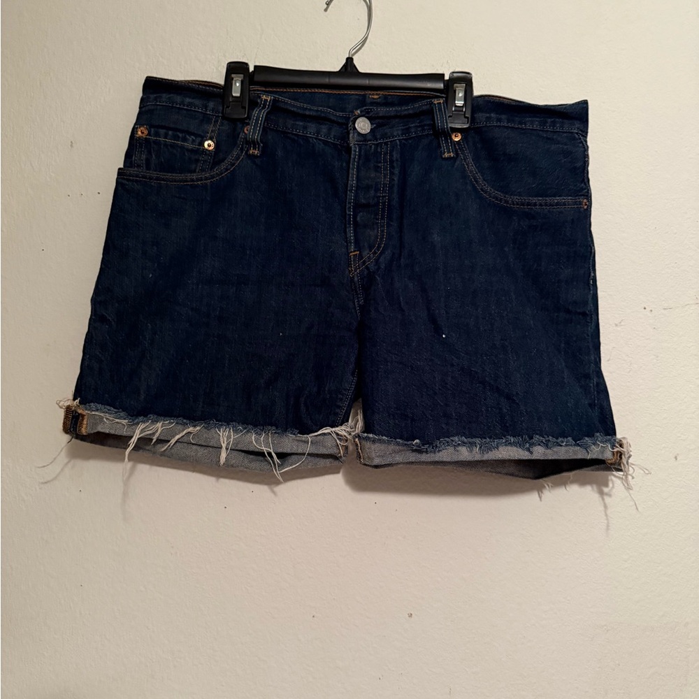Levi's Dark Blue Jean Shorts